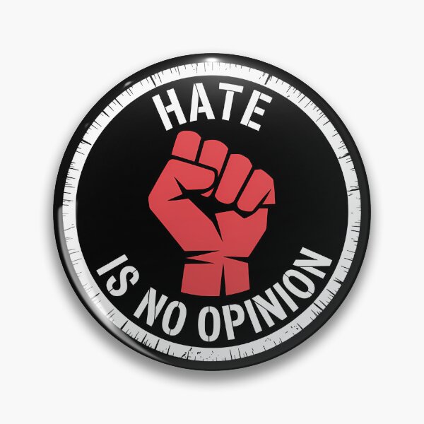 Item preview, Hate Is No Opinion – Bold Stencil Statement Typography designed and sold by LoFizzy.