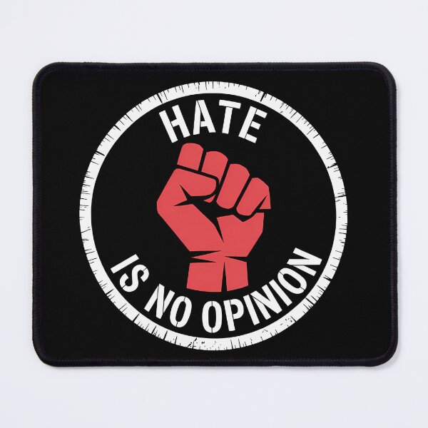 Item preview, Hate Is No Opinion – Bold Stencil Statement Typography designed and sold by LoFizzy.