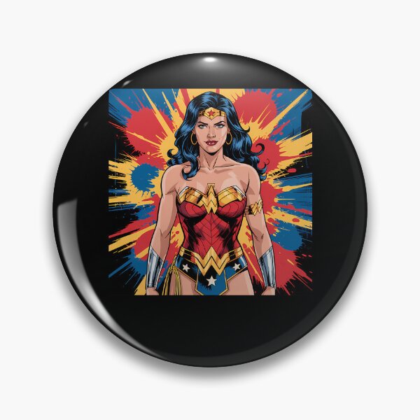 Item preview, Superhero Woman Action Pose Paint Splatter designed and sold by CourtlandChabot.