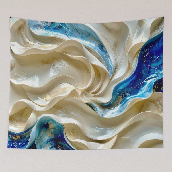 Item preview, Polished Lapis Lazuli and Alabaster Ribbon Vortex designed and sold by Vicky Brago-Mitchell®.