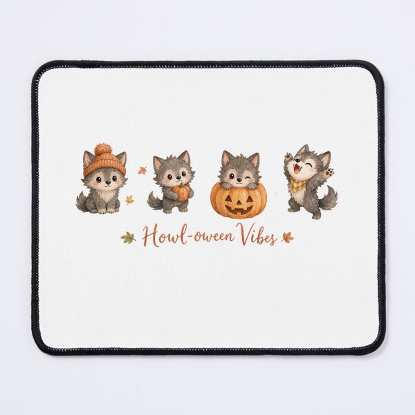 Item preview, Howl-oween Vibes. Kawaii Werewolf designed and sold by Birdie and Flynn.