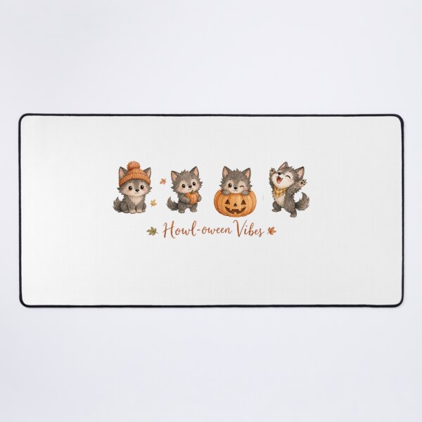 Item preview, Howl-oween Vibes. Kawaii Werewolf designed and sold by Birdie and Flynn.