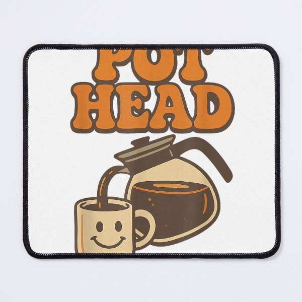 Item preview, Funny Pot Head Retro Coffee Lover Caffeine Humor Java T-Shirt designed and sold by Atros.