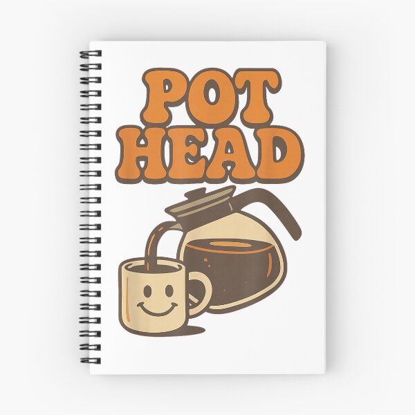 Item preview, Funny Pot Head Retro Coffee Lover Caffeine Humor Java T-Shirt designed and sold by Atros.