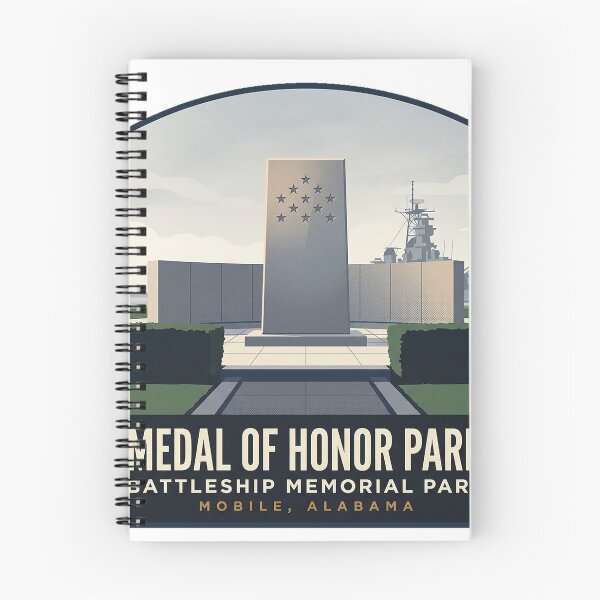 Item preview, Medal of Honor Park Memorial Battleship Park Sticker designed and sold by DetourDgn.
