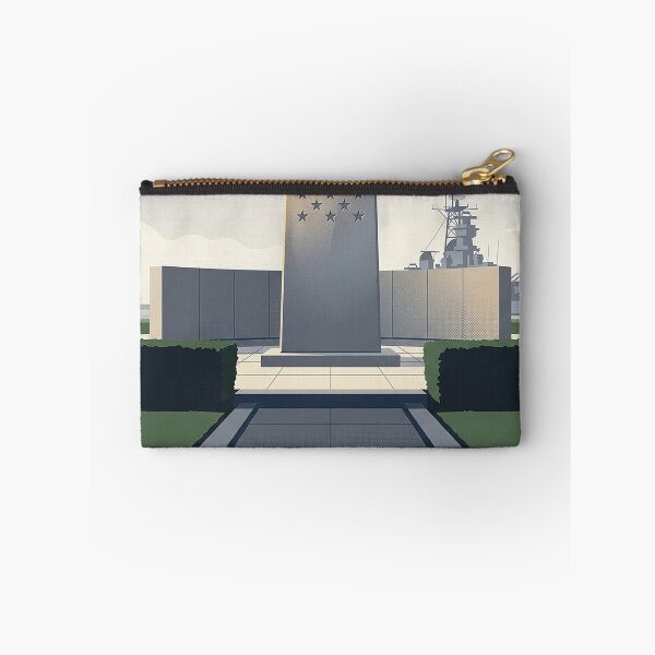 Item preview, Medal of Honor Park Memorial Battleship Park Sticker designed and sold by DetourDgn.