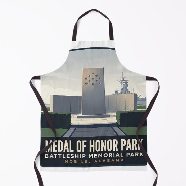 Item preview, Medal of Honor Park Memorial Battleship Park Sticker designed and sold by DetourDgn.