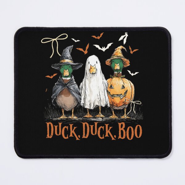 Item preview, Duck Duck Boo Ghost Vampire Pumpkin Goose Retro Halloween designed and sold by TaraxDoolittle.