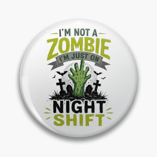 Item preview, I'm Not A Zombie I'm Just On Night Shift Healthcare Worker Gift, Fall Nursing Shirt, Nurse Appreciation Gift designed and sold by ChockletBoy.