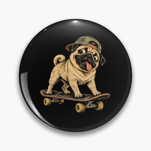 Item preview, Skateboarding Pug designed and sold by a-turner-paint.