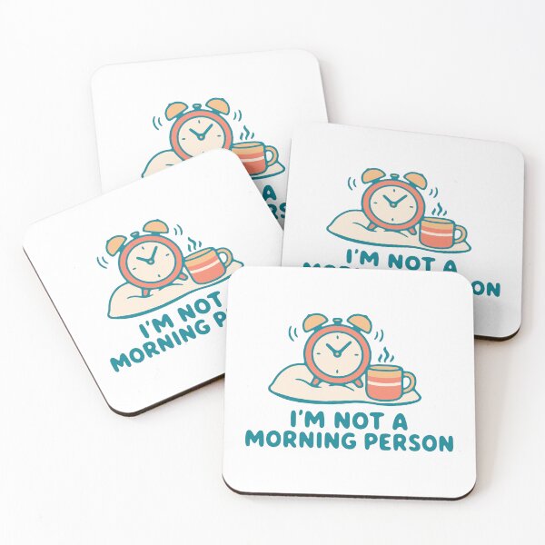 Item preview, I'm not a morning person - funny alarm clock night owl humor designed and sold by GagShots.