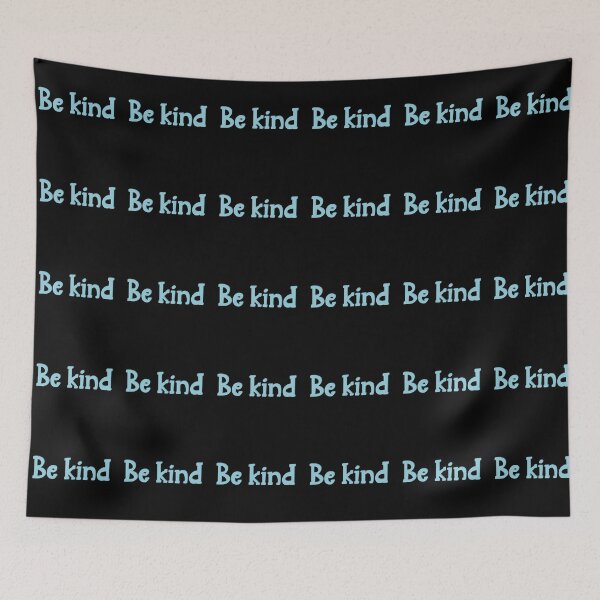 Item preview, Be kind blue lettering designed and sold by pinkyfish1010.