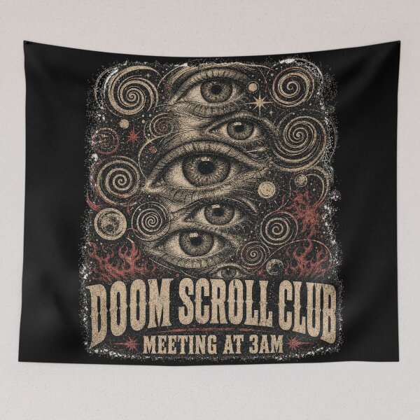 Item preview, Doom Scroll Club Multiple Eyes Occult Grunge designed and sold by Yellowriversss.