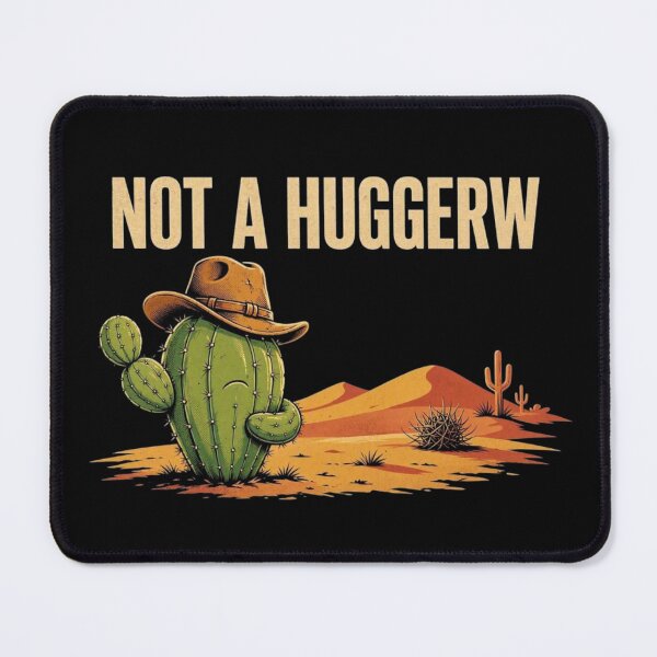 Item preview, Not A Hugger Sarcastic Cowboy Cactus designed and sold by TheEndDesign.