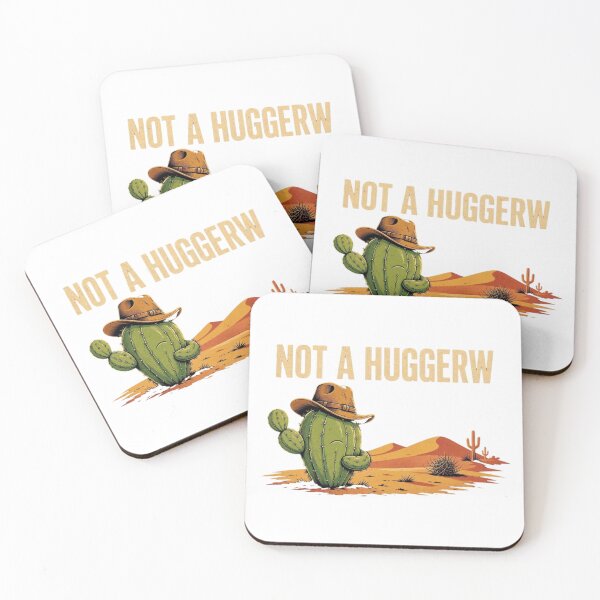 Item preview, Not A Hugger Sarcastic Cowboy Cactus designed and sold by TheEndDesign.