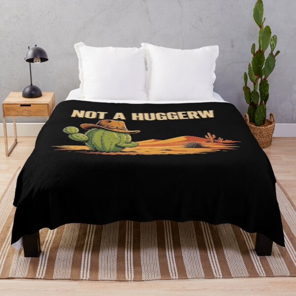 Item preview, Not A Hugger Sarcastic Cowboy Cactus designed and sold by TheEndDesign.