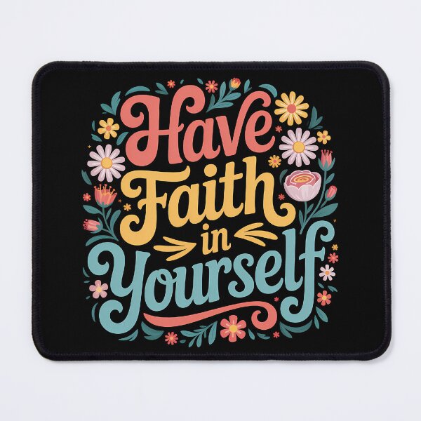 Item preview, Have Faith In Yourself – Floral Hand Lettering Motivation designed and sold by LoFizzy.