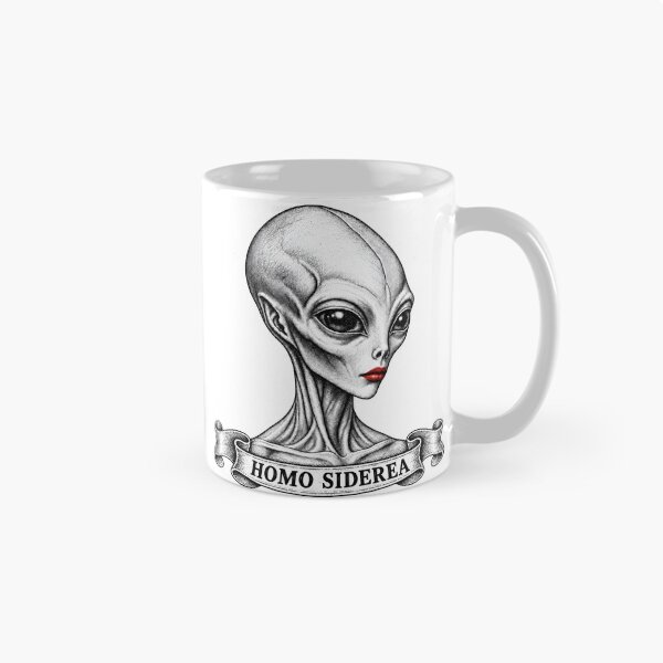 Item preview, Homo Siderea Grey Alien Queen Extraterrestrial Art designed and sold by InkwellOddity.