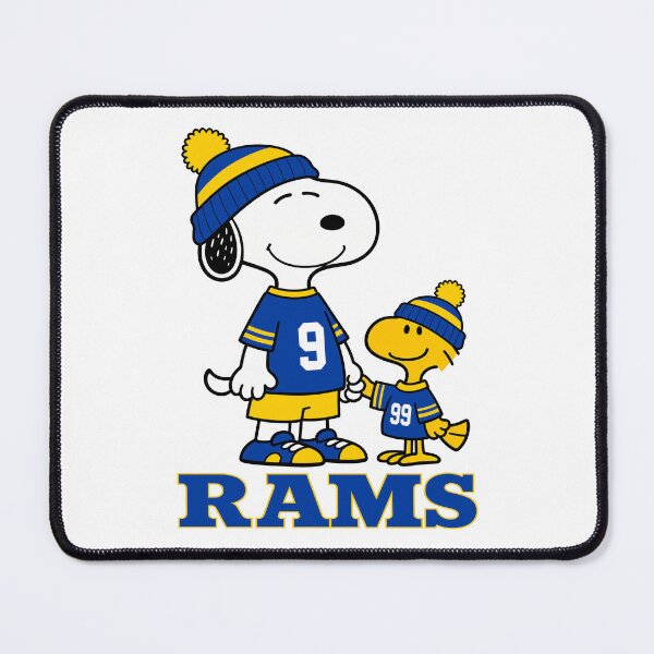 Item preview, Snoopy & Woodstock Los Angeles Rams Football Retro F217 designed and sold by GLUVY-THEME.