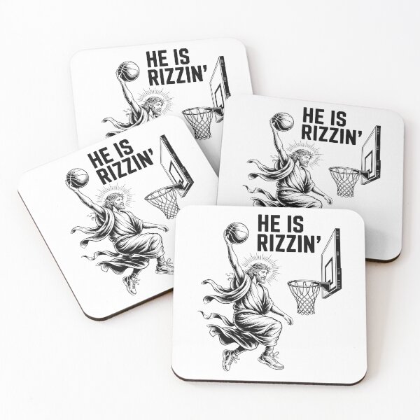 Item preview, He Is Rizzin – Funny Basketball Easter Slam Dunk Design designed and sold by LoFizzy.