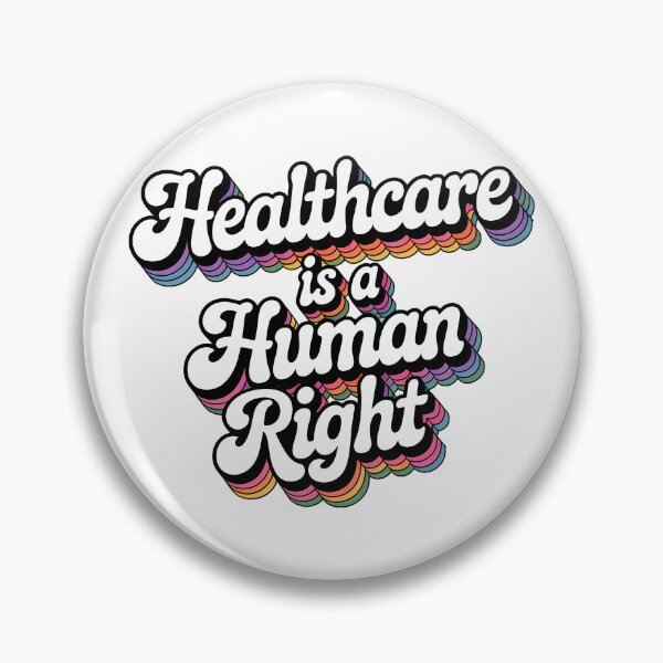 Item preview, Healthcare Is A Human Right – Retro Groovy Statement Lettering designed and sold by LoFizzy.