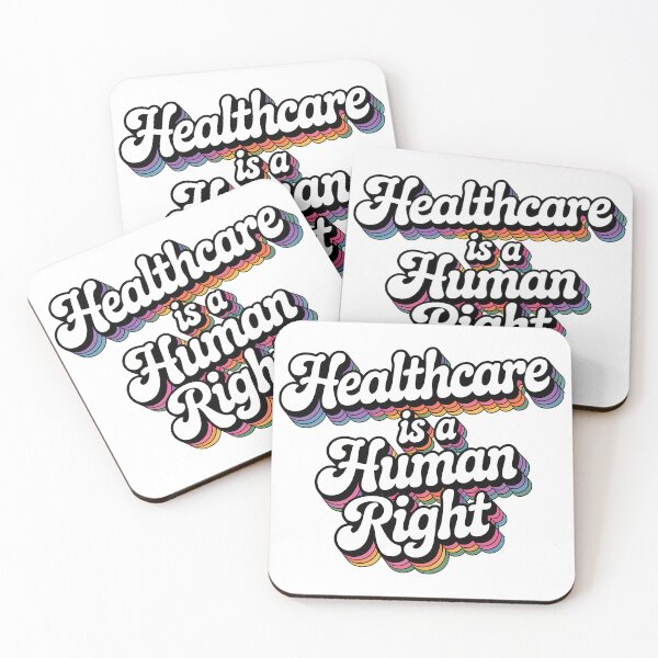 Item preview, Healthcare Is A Human Right – Retro Groovy Statement Lettering designed and sold by LoFizzy.