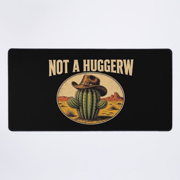Item preview, Not A Hugger Sarcastic Cowboy Cactus designed and sold by TheEndDesign.