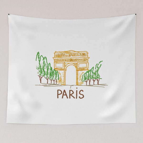 Aperçu de l'œuvre Cadeau souvenir de Paris France pour les touristes créée et vendue par MichaeIRellov.