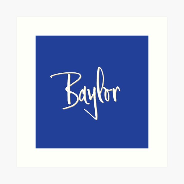 Item preview, BAYLOR personalized type design designed and sold by CharlottePlaceArt.