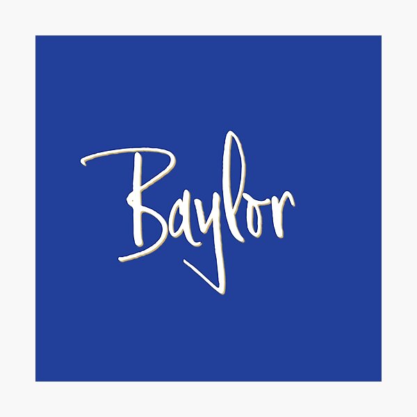 Item preview, BAYLOR personalized type design designed and sold by CharlottePlaceArt.
