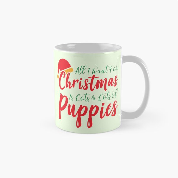 Item preview, All I Want for Christmas Is Lots and Lots of Puppies designed and sold by Palette & Hue.