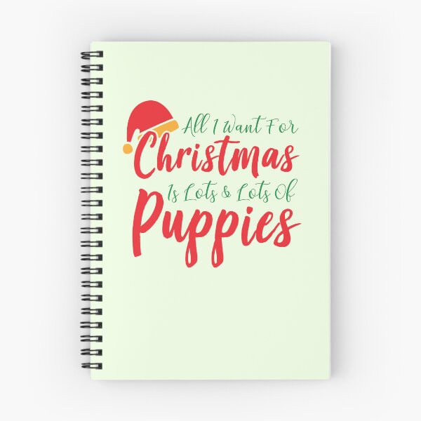 Item preview, All I Want for Christmas Is Lots and Lots of Puppies designed and sold by Palette & Hue.