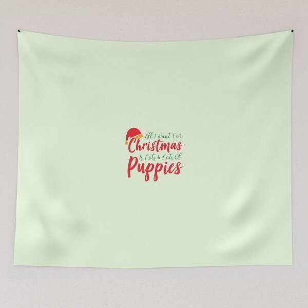 Item preview, All I Want for Christmas Is Lots and Lots of Puppies designed and sold by Palette & Hue.