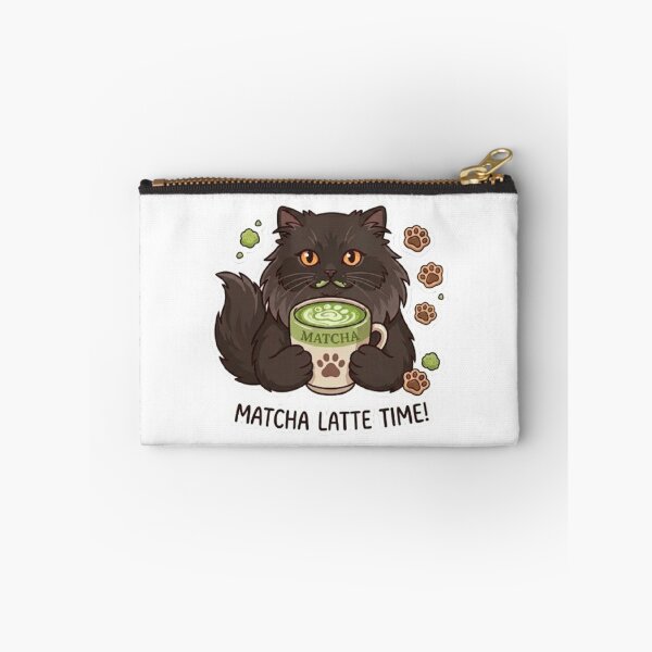 Item preview, Cute Black Cat Matcha Latte | Cute Matcha Lover Gift designed and sold by PetalsPaws.