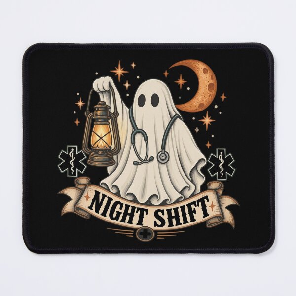 Item preview, Halloween Night Shift Nurse Comfort Colors Shirt, Spooky Owl Tee, Healthcare Worker Gift, Fall Nursing Shirt, Nurse Appreciation Gift designed and sold by ChockletBoy.