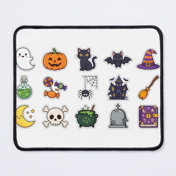 Item preview, Cute Halloween Vector Sticker Collection Set with White Outline Isolated designed and sold by YasminTaha.