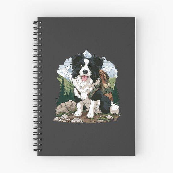 Item preview, Border Collie Dog Hiking Backpack Mountains designed and sold by NicolasGlowArt.