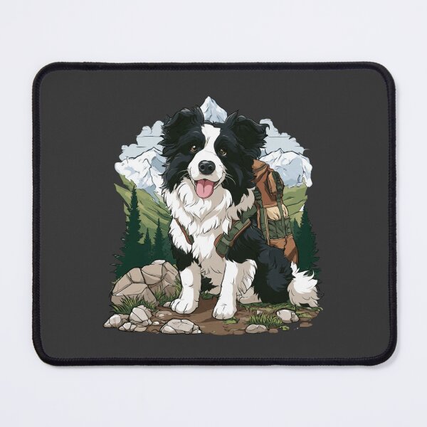Item preview, Border Collie Dog Hiking Backpack Mountains designed and sold by NicolasGlowArt.