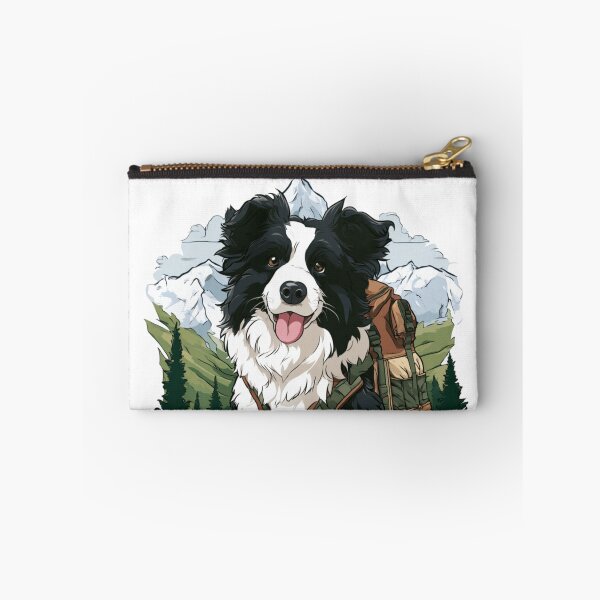 Item preview, Border Collie Dog Hiking Backpack Mountains designed and sold by NicolasGlowArt.