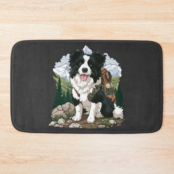 Item preview, Border Collie Dog Hiking Backpack Mountains designed and sold by NicolasGlowArt.