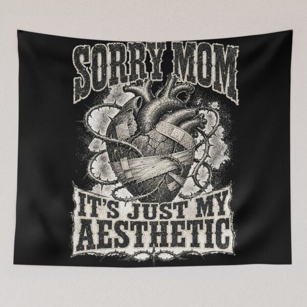 Item preview, Sorry Mom Barbed Wire Heart Grunge Tattoo  designed and sold by Yellowriversss.