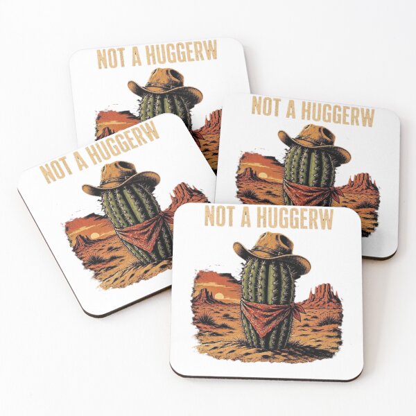 Item preview, Not A Hugger Sarcastic Cowboy Cactus designed and sold by TheEndDesign.