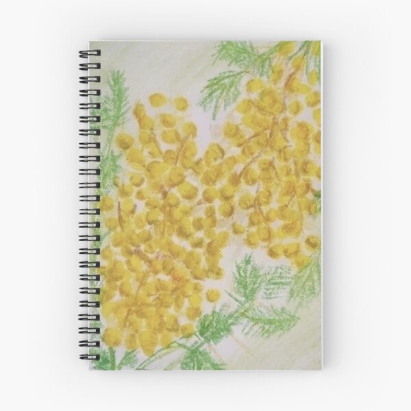 Item preview, Golden Mimosa Blossom - Oil Pastel Illustration designed and sold by MOE'S LITTLE GALLERY.