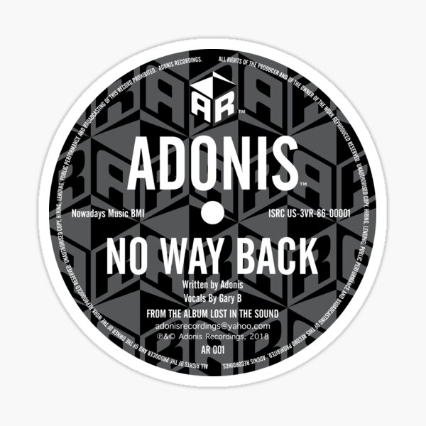 Adonis No Way Back Sticker