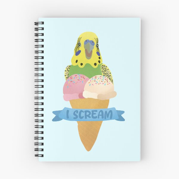 Item preview, Vintage Green Budgie Ice Cream illustration designed and sold by FandomizedRose.