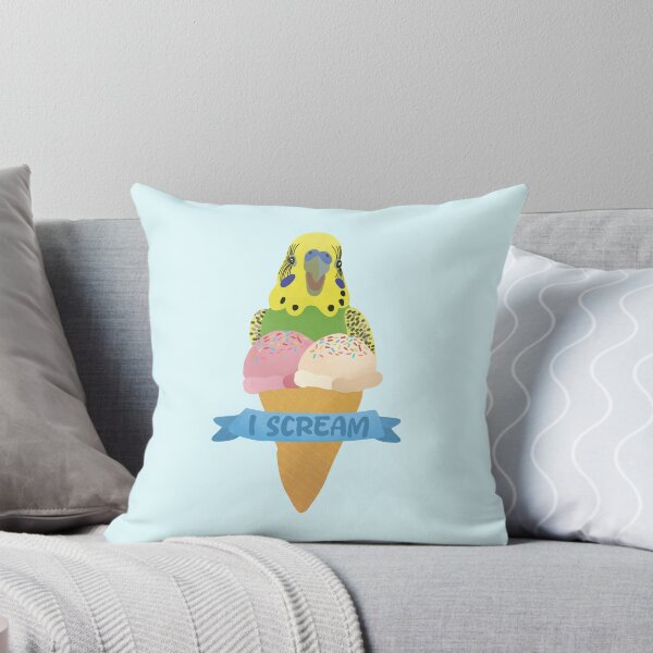 Item preview, Vintage Green Budgie Ice Cream illustration designed and sold by FandomizedRose.