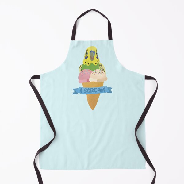 Item preview, Vintage Green Budgie Ice Cream illustration designed and sold by FandomizedRose.