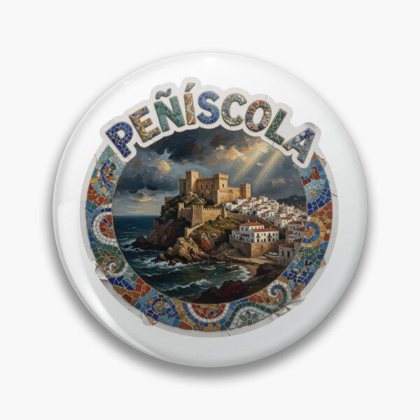 Item preview, Peniscola Castle Spain Sticker designed and sold by Imaginarium of Chaos falcon88 .