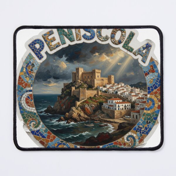 Item preview, Peniscola Castle Spain Sticker designed and sold by Imaginarium of Chaos falcon88 .