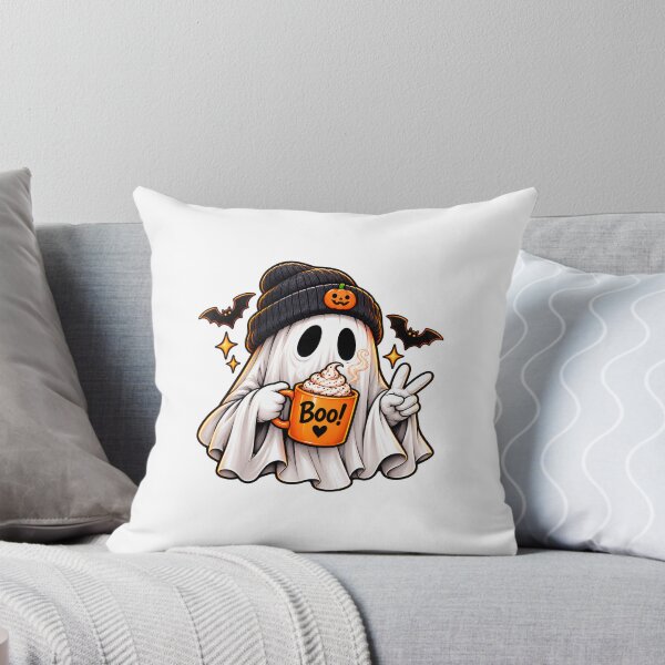 Item preview, Cute Halloween Ghost Sticker – Boo Coffee Mug Spooky Ghost designed and sold by zezoro321.